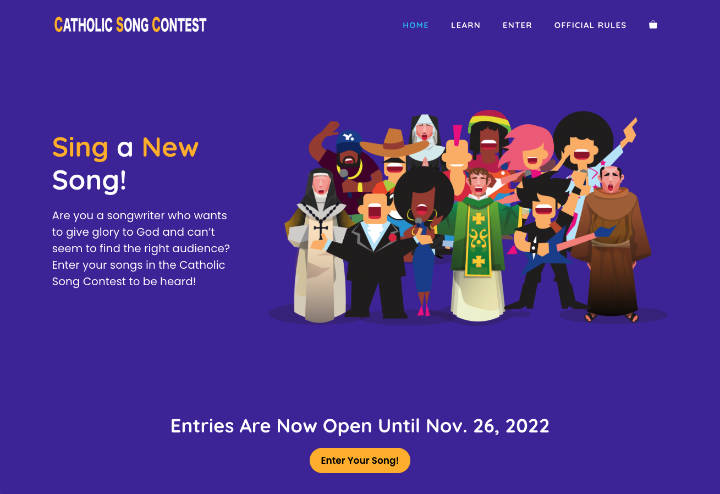 Catholic Song Contest website